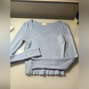 Long sleeve fitted top